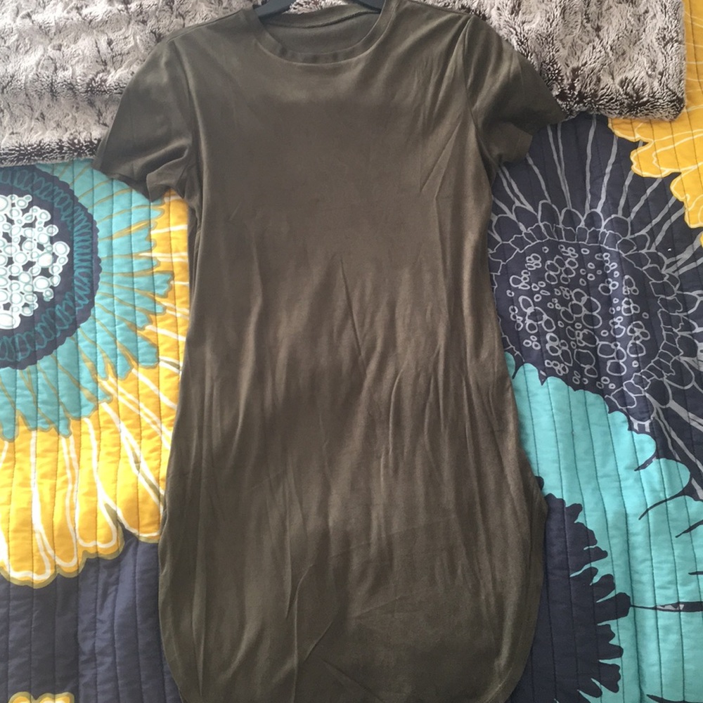 Dark Olive velvet dress